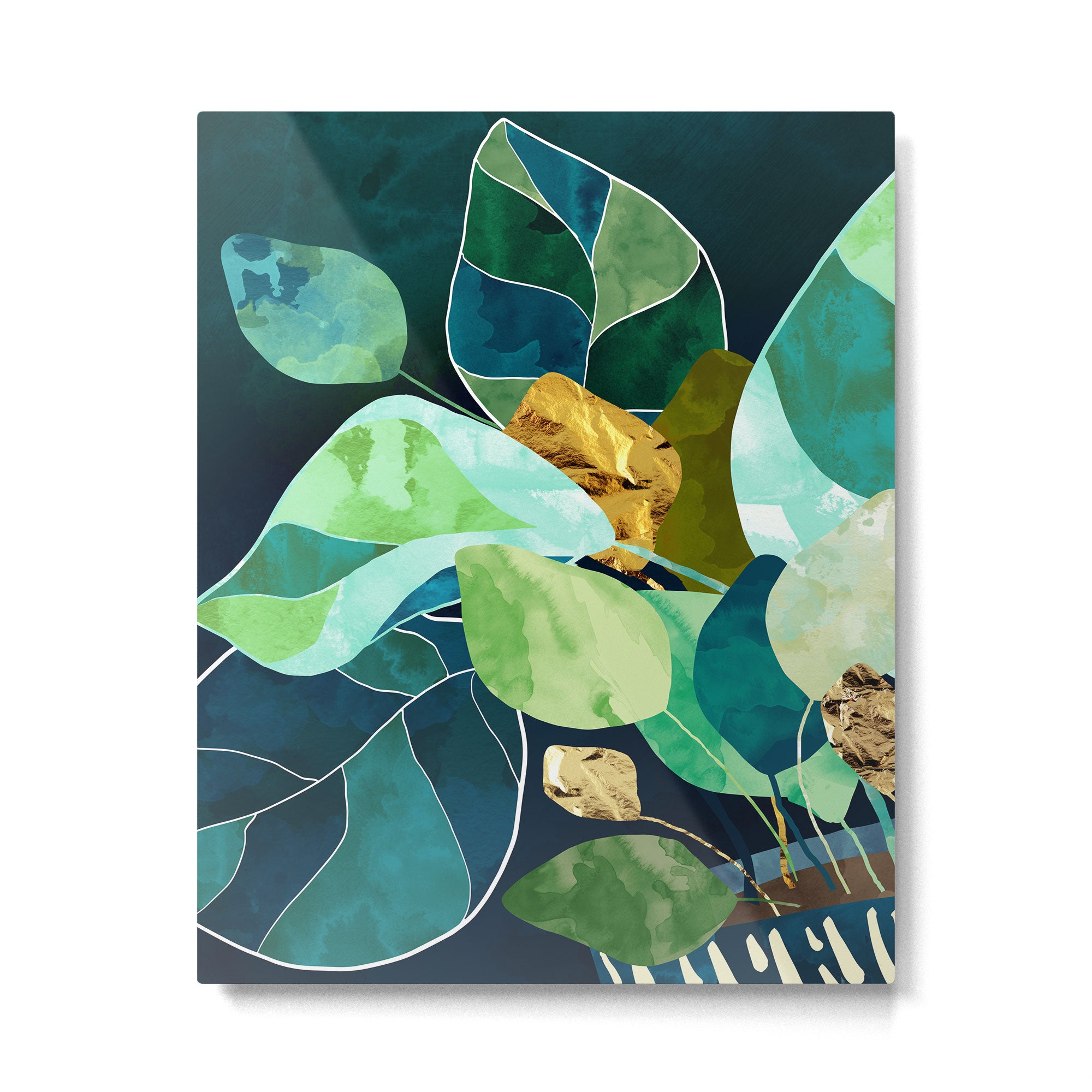 Indigo Plant I Metal Print Gallery Image 6