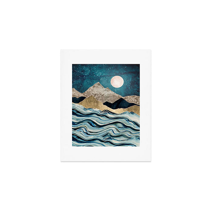 Indigo Sea Art Print Gallery Image 1