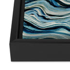 Indigo Sea Framed Canvas Print Gallery Image 3