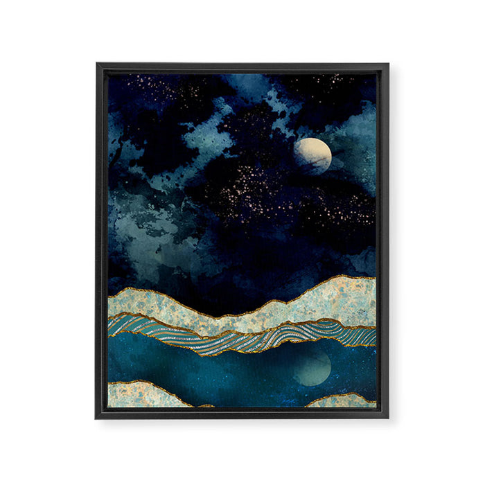 Indigo Sky Framed Canvas Print Gallery Image 1