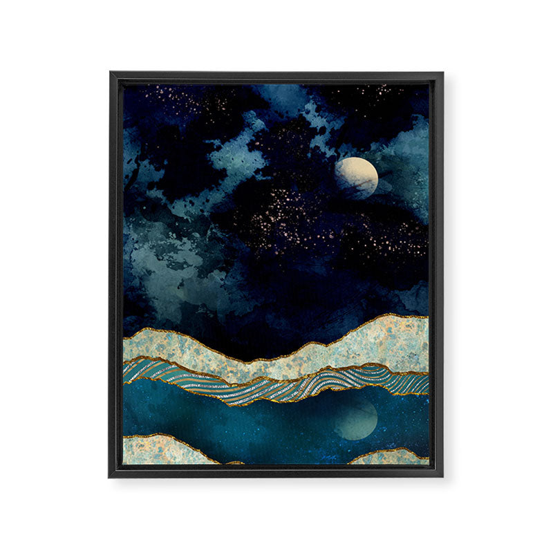 Indigo Sky Framed Canvas Print Gallery Image 8