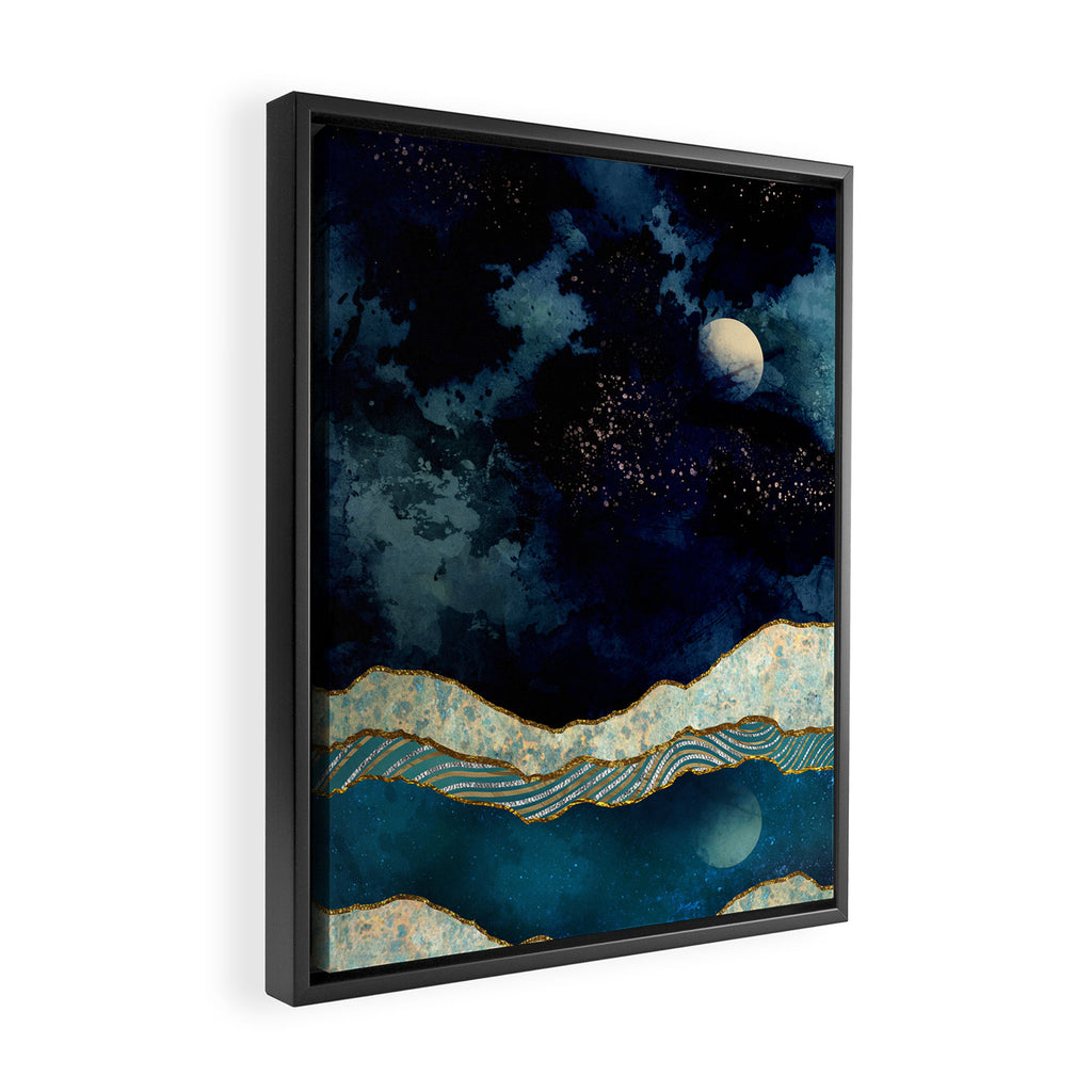 Indigo Sky Framed Canvas Print Gallery Image 2
