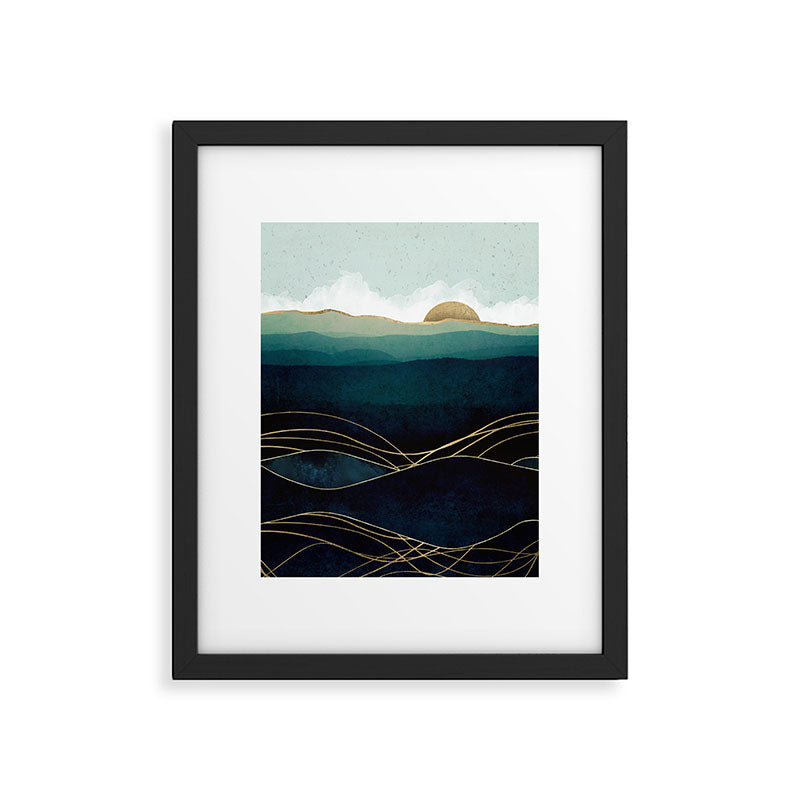 Indigo Waters Framed Art Print Gallery Image 4