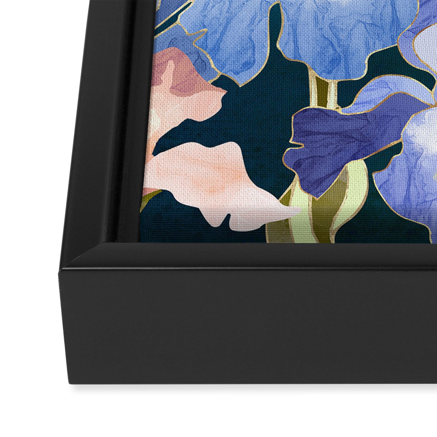 Iris Abstract Framed Canvas Print Gallery Image 3