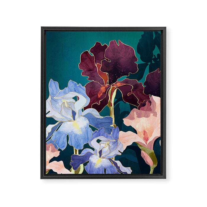 Iris Abstract Framed Canvas Print Gallery Image 1