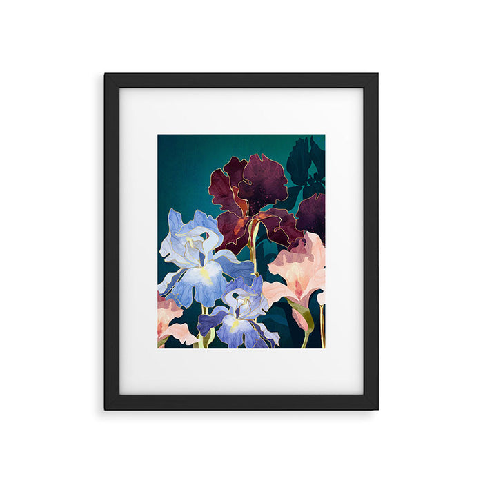 Iris Abstract Framed Art Print Gallery Image 1