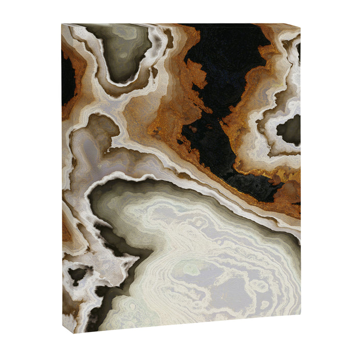 Ivory Agate Abstract Canvas Print Gallery Image 1