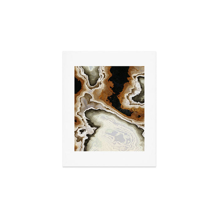 Ivory Agate Abstract Art Print Gallery Image 1