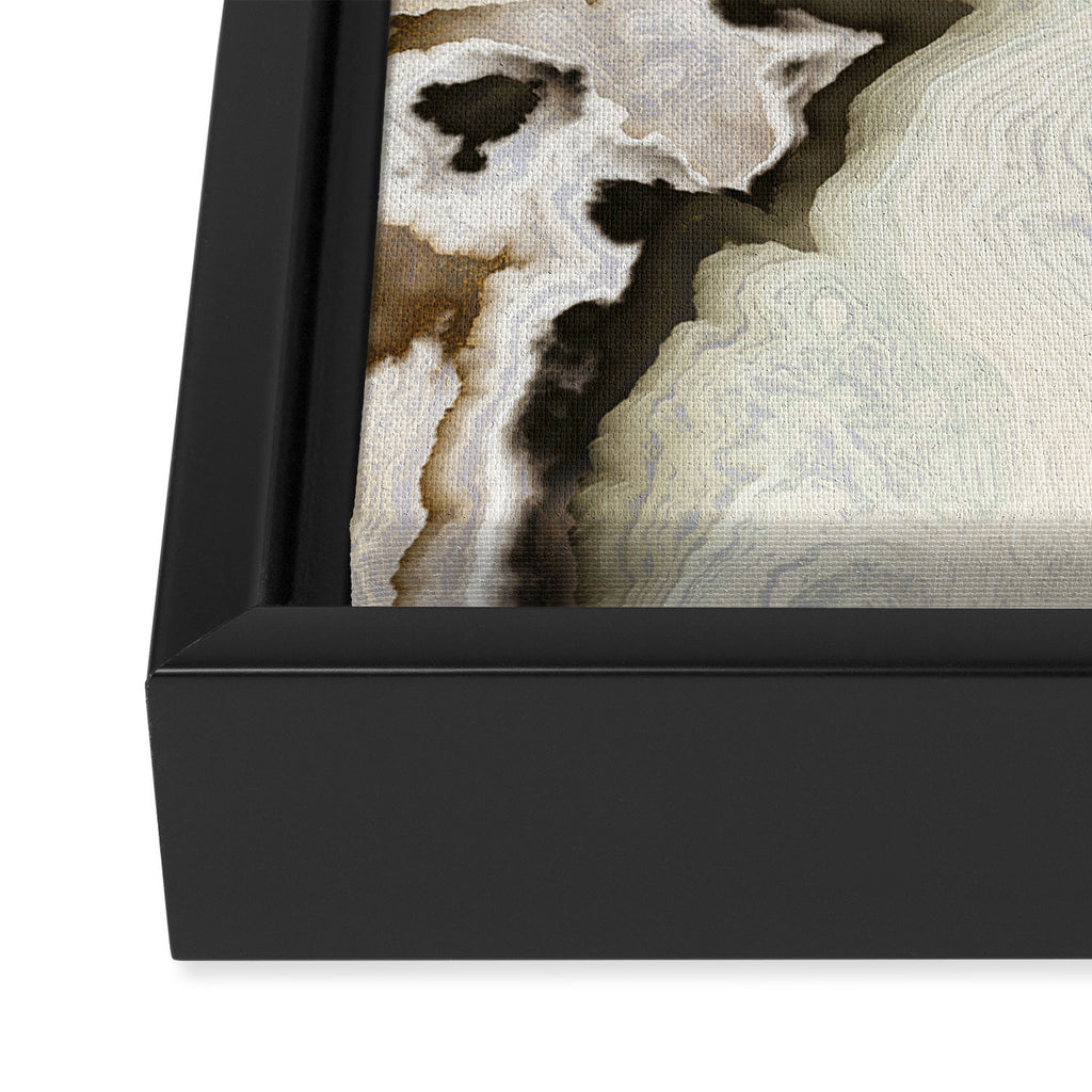Ivory Agate Abstract Framed Canvas Print Gallery Image 3