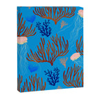 Jellyfish and Coral-Blue Canvas Print Gallery Image 8