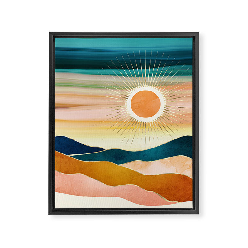 Jewel Dusk Framed Canvas Print Gallery Image 8