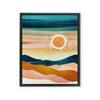 Jewel Dusk Framed Canvas Print Gallery Image 8