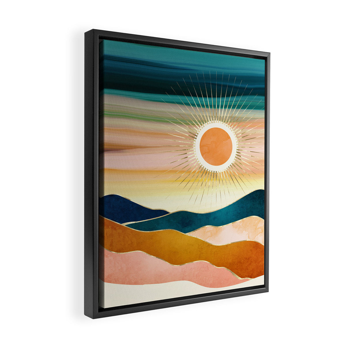 Jewel Dusk Framed Canvas Print Gallery Image 2