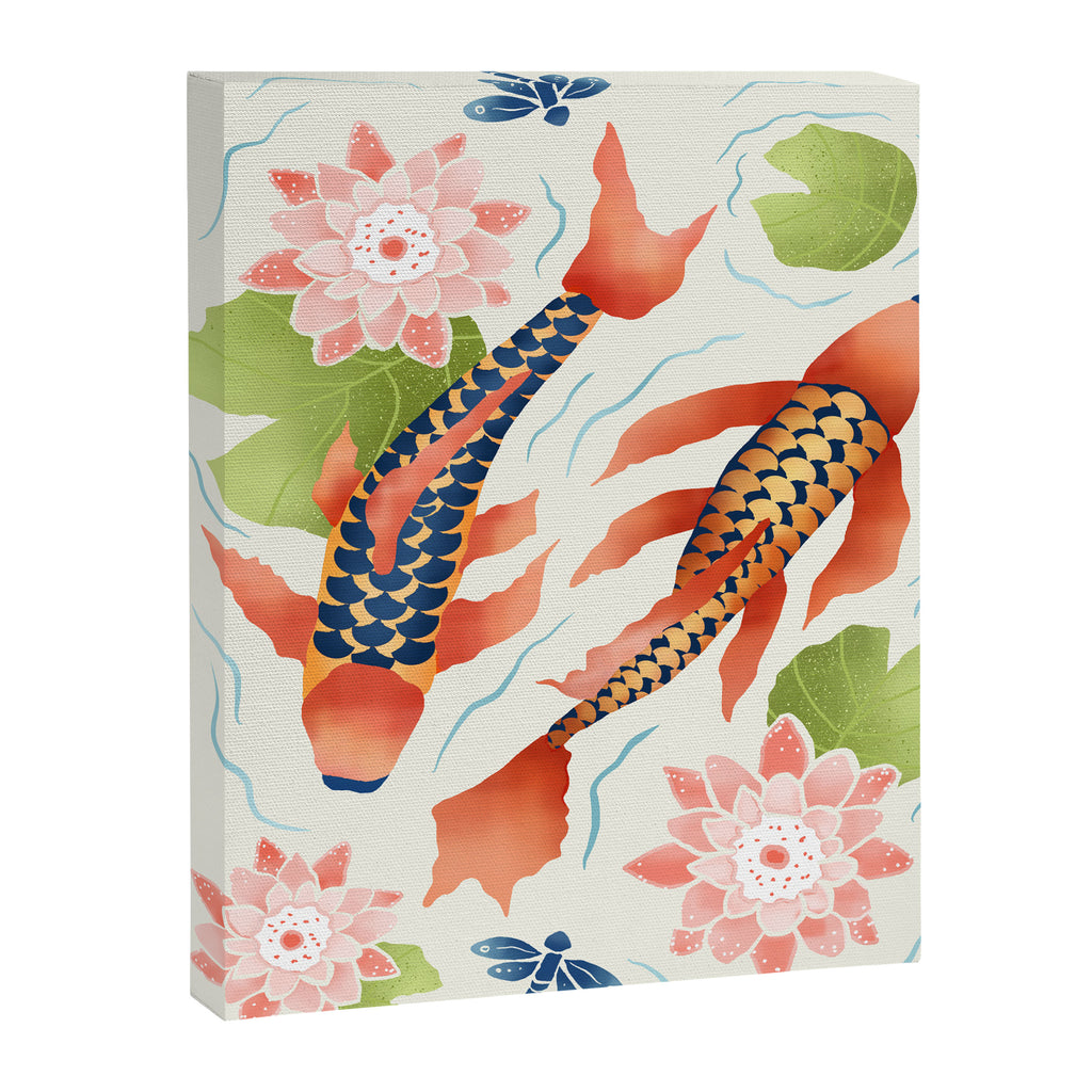 Koi Pond I Canvas Print Gallery Image 6