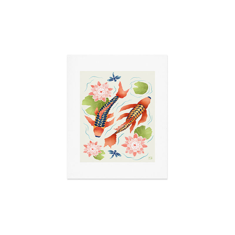 Koi Pond I Art Print Gallery Image 1