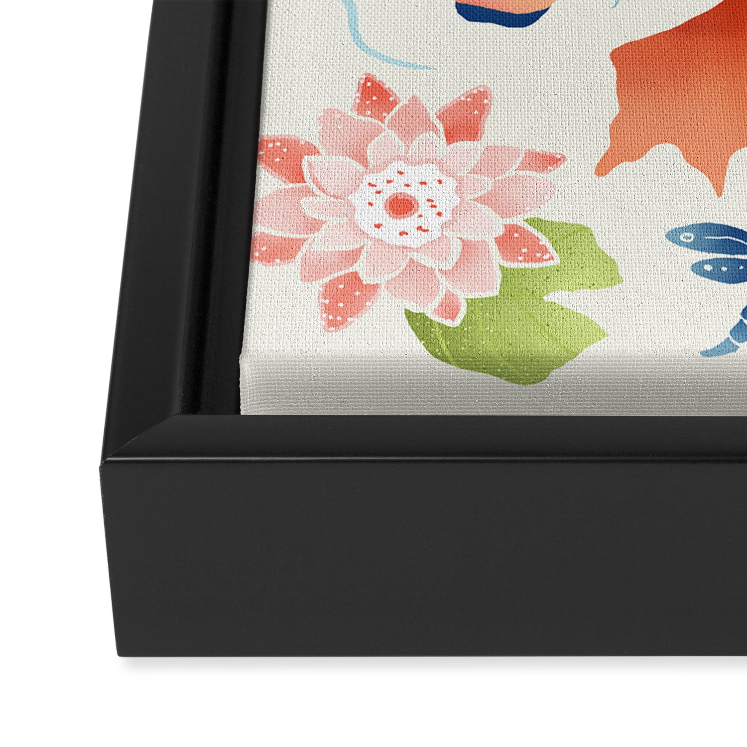Koi Pond I Framed Canvas Print Gallery Image 3