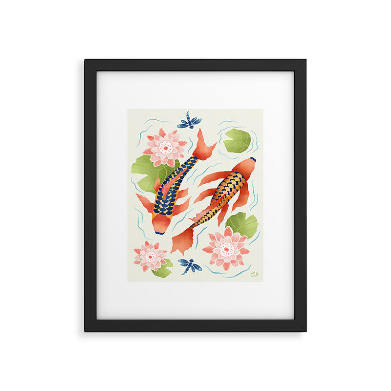 Koi Pond I Framed Art Print Gallery Image 5