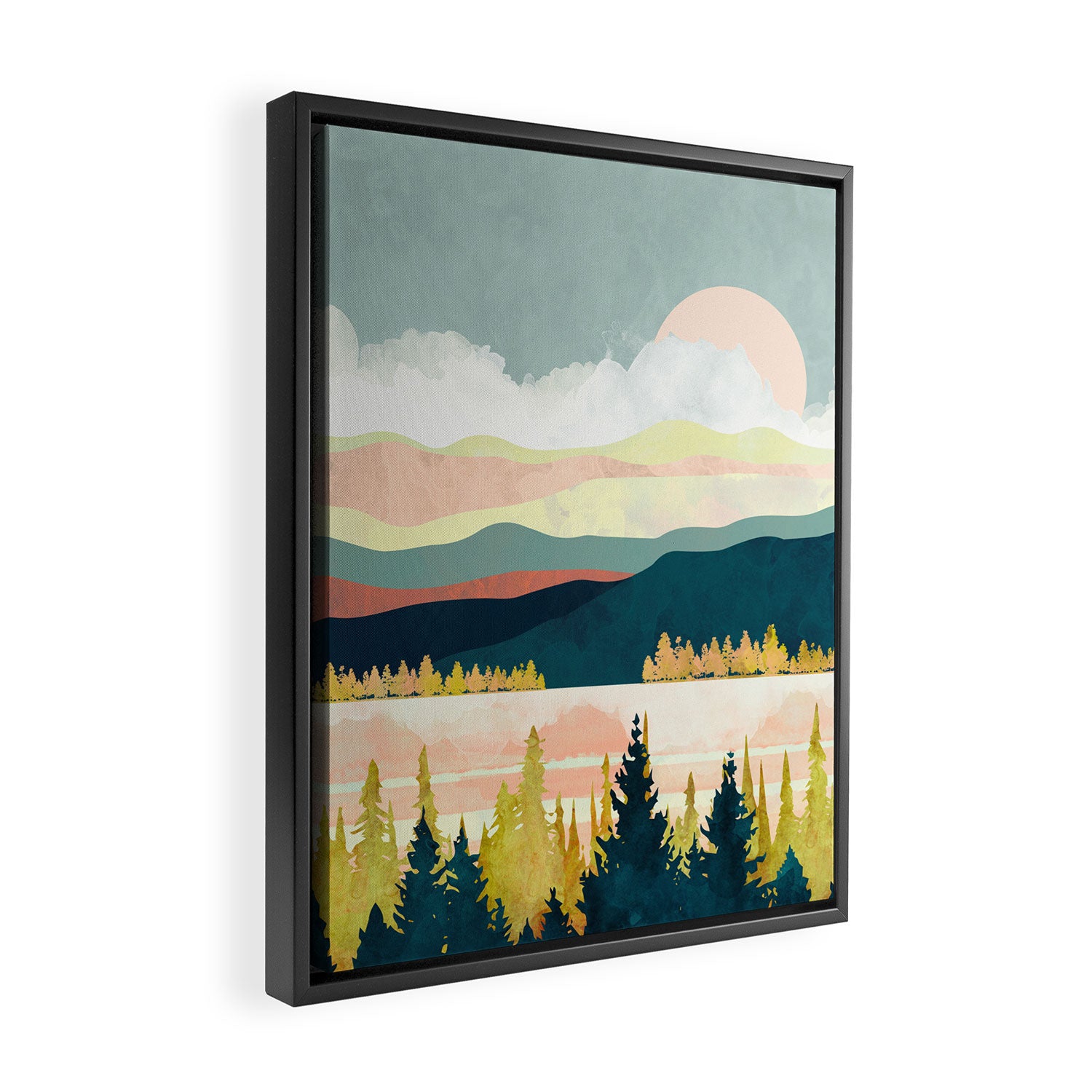 Lake Forest Framed Canvas Print Gallery Image 2