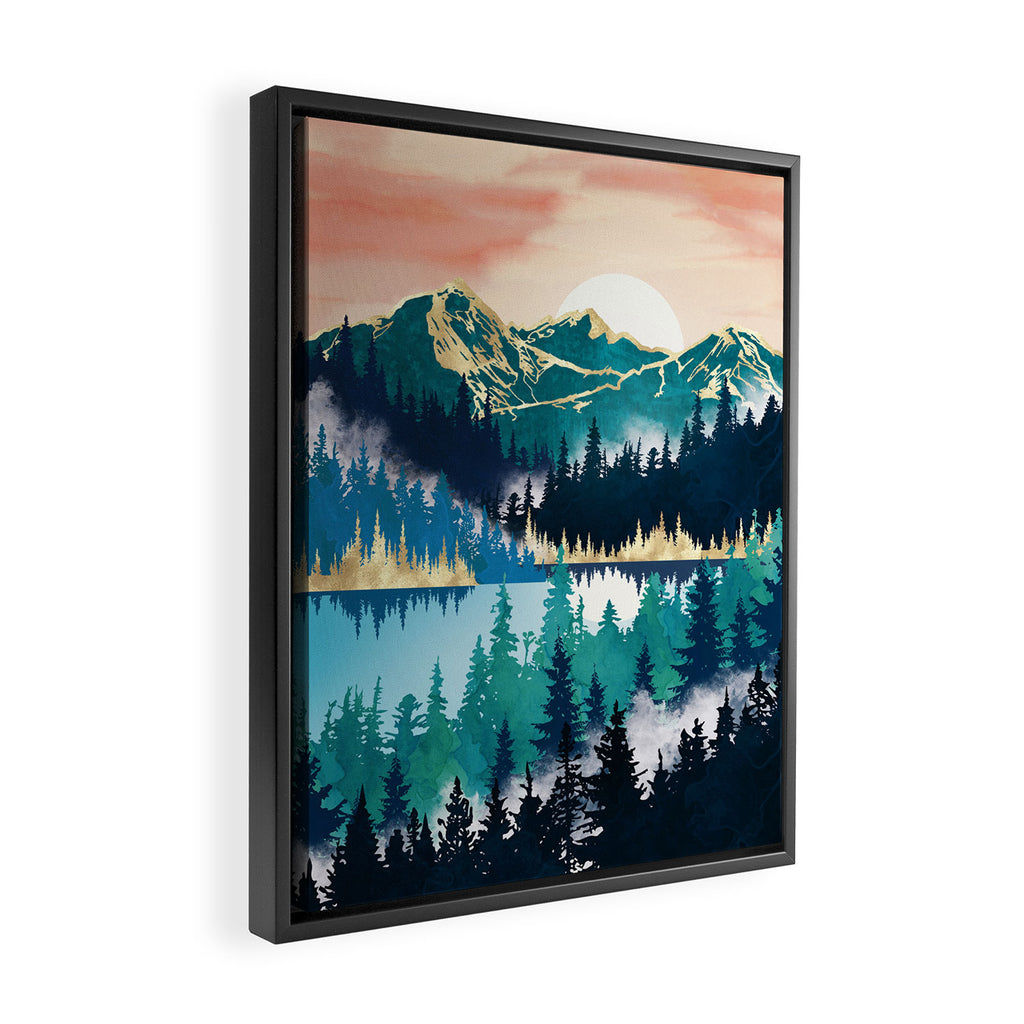 Lake Mist Framed Canvas Print Gallery Image 2