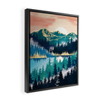 Lake Mist Framed Canvas Print Gallery Image 2