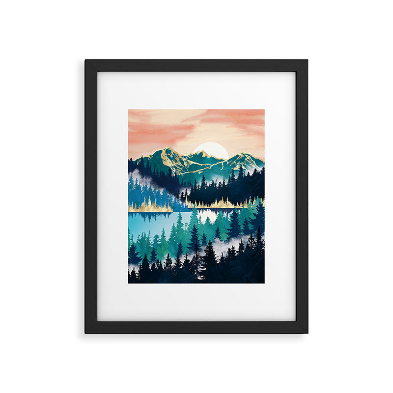 Lake Mist Framed Art Print Gallery Image 6