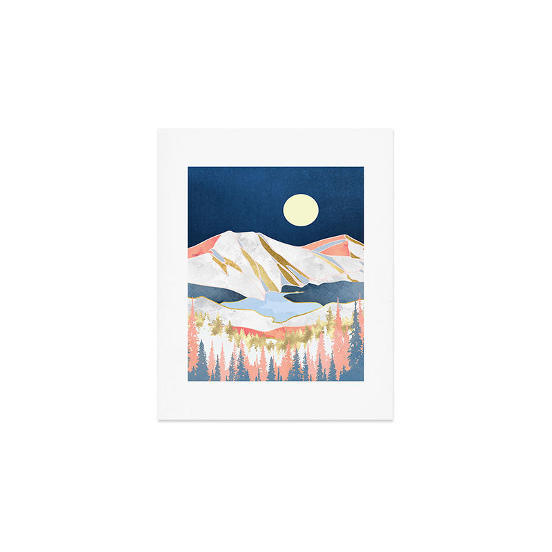 Lake Mountains Art Print Gallery Image 1