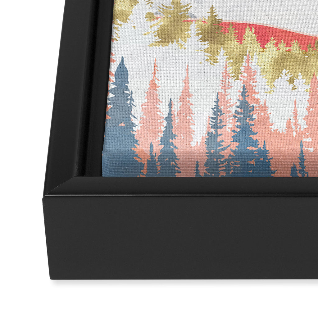 Lake Mountains Framed Canvas Print Gallery Image 3