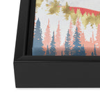 Lake Mountains Framed Canvas Print Gallery Image 3