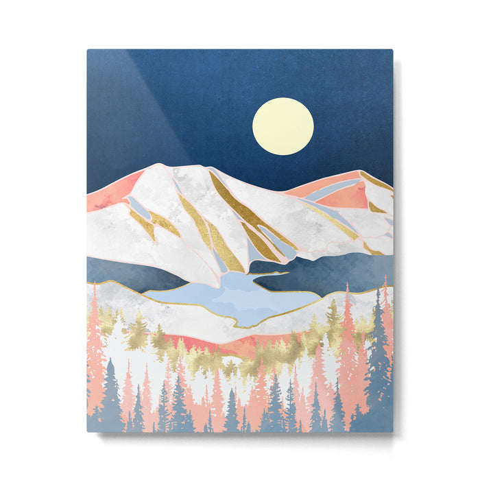 Lake Mountains Metal Print Gallery Image 1