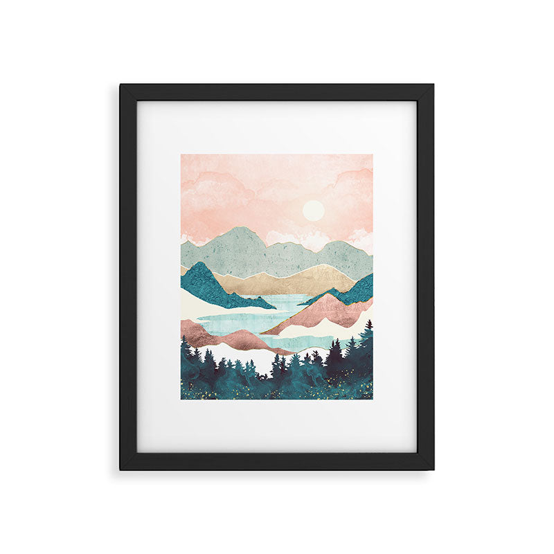 Lake Sunrise II Framed Art Print Gallery Image 6