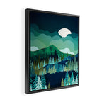 Lakeside Reflection Framed Canvas Print Gallery Image 2
