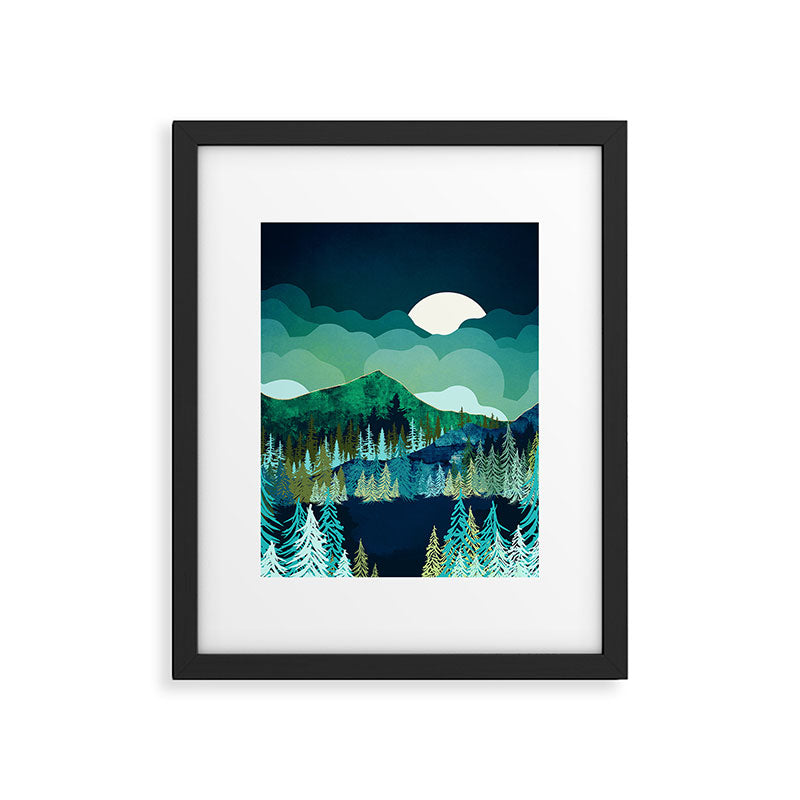 Lakeside Reflection Framed Art Print Gallery Image 6