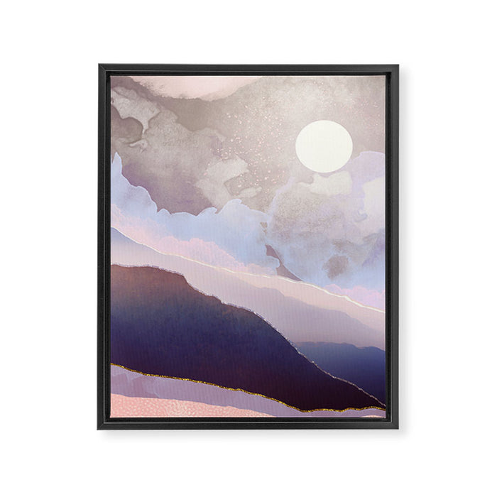 Lavender Night Framed Canvas Print Gallery Image 1