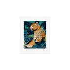Leopard and Indigo Botanical Art Print Gallery Image 1