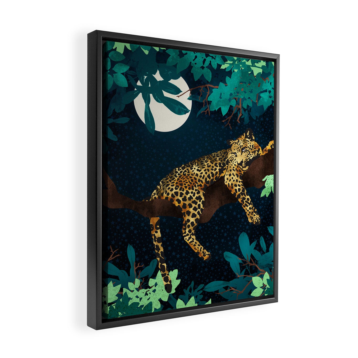 Leopard Dream Framed Canvas Print Gallery Image 2