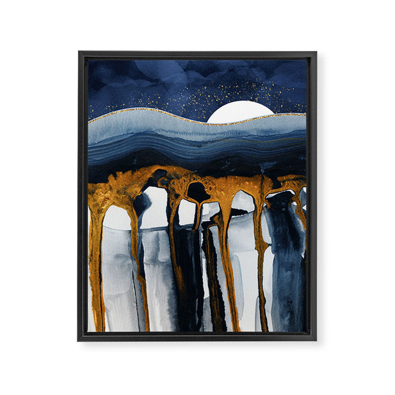 Liquid Hills Framed Canvas Print Gallery Image 8