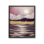 Lunar Waves Framed Canvas Print Gallery Image 8