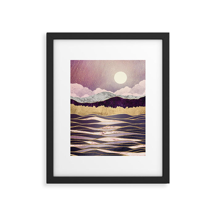 Lunar Waves Framed Art Print Gallery Image 1