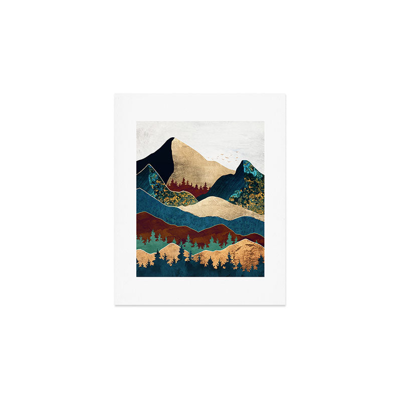 Malachite Mountains Art Print Gallery Image 1