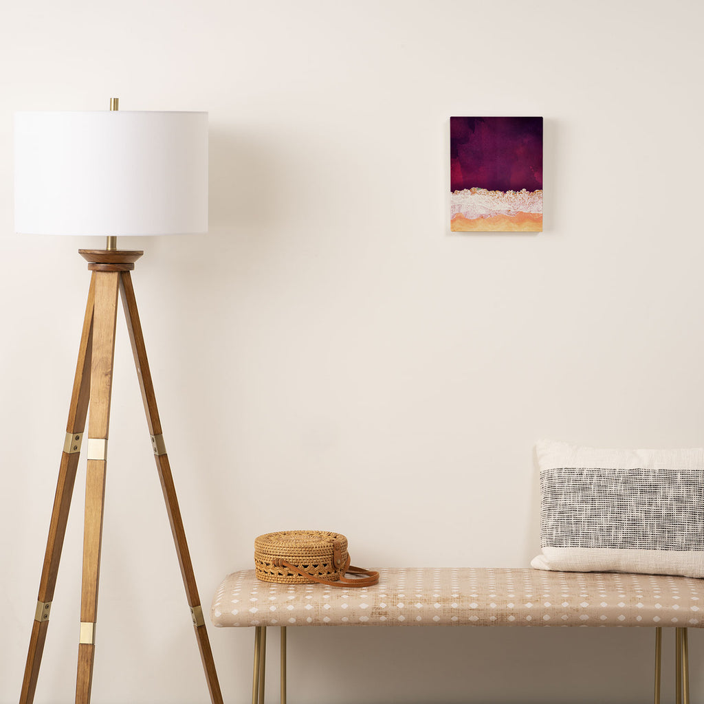 Maroon Ocean Canvas Print Gallery Image 2