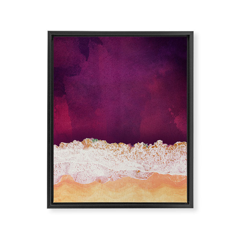 Maroon Ocean Framed Canvas Print Gallery Image 8