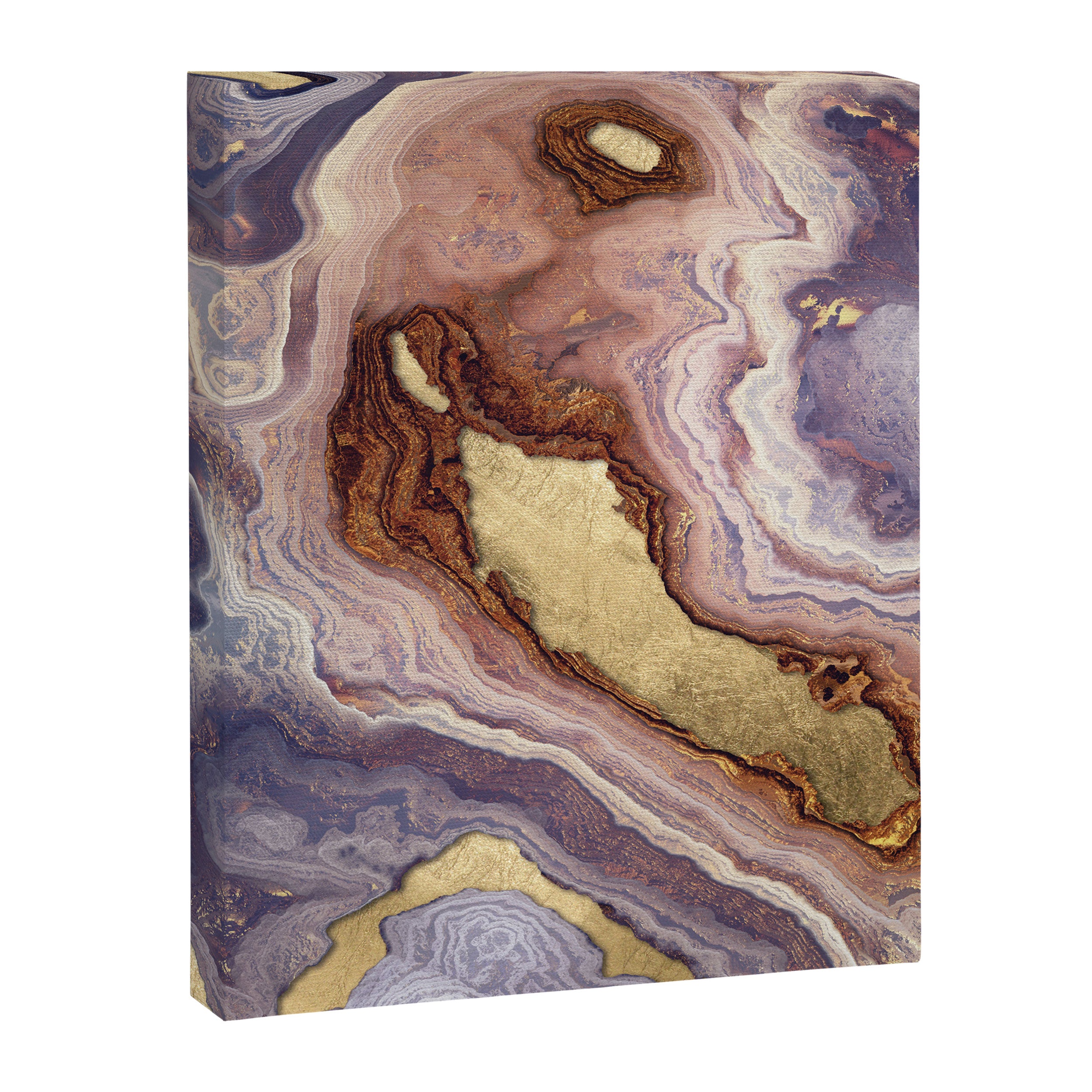 Mauve Agate Canvas Print Gallery Image 8