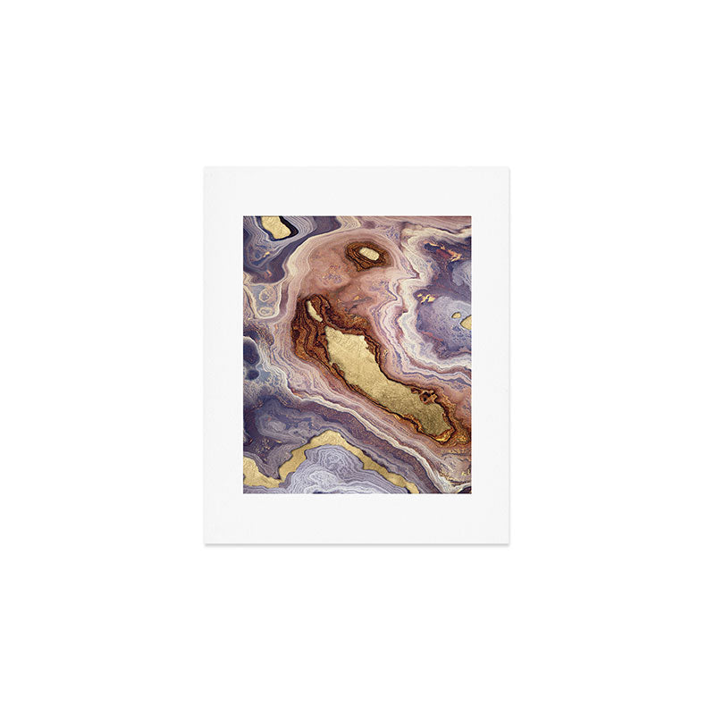 Mauve Agate Art Print Gallery Image 1