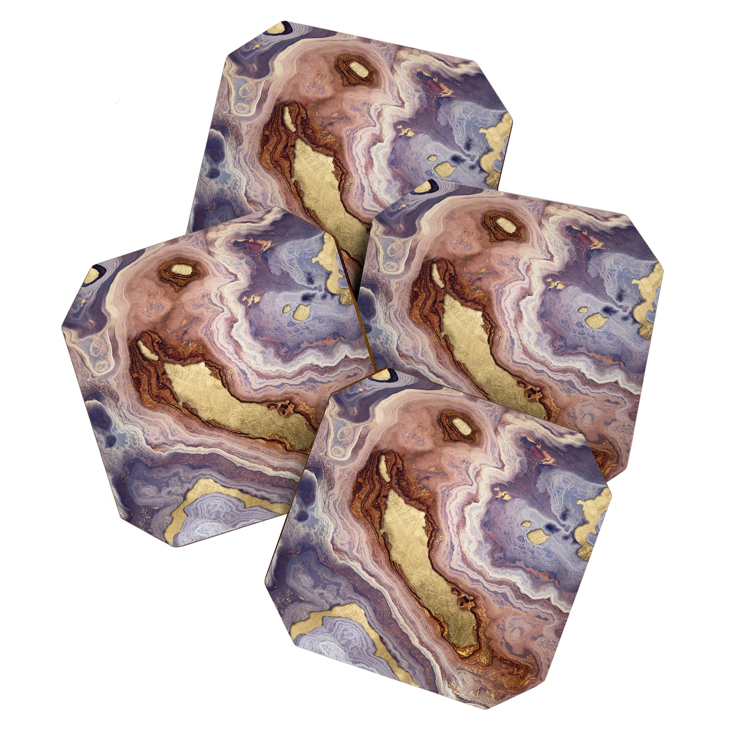 Mauve Agate Coaster Gallery Image 1