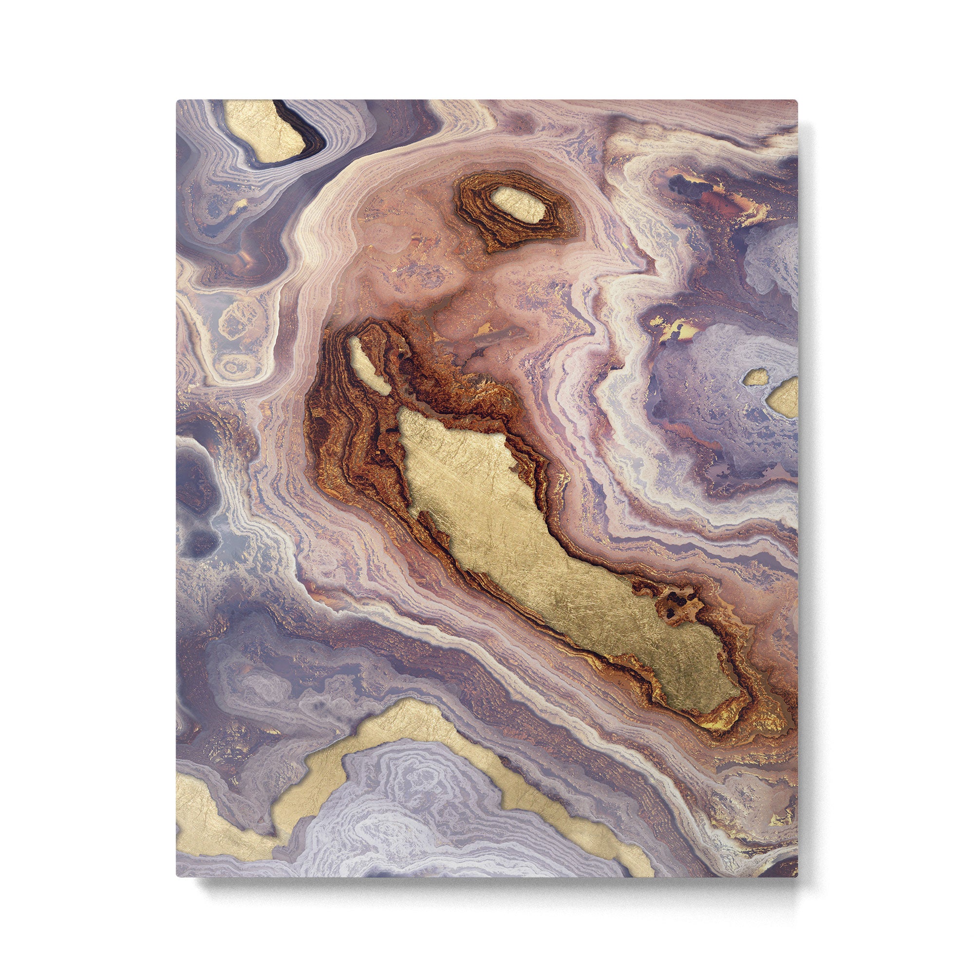 Mauve Agate Metal Print Gallery Image 6