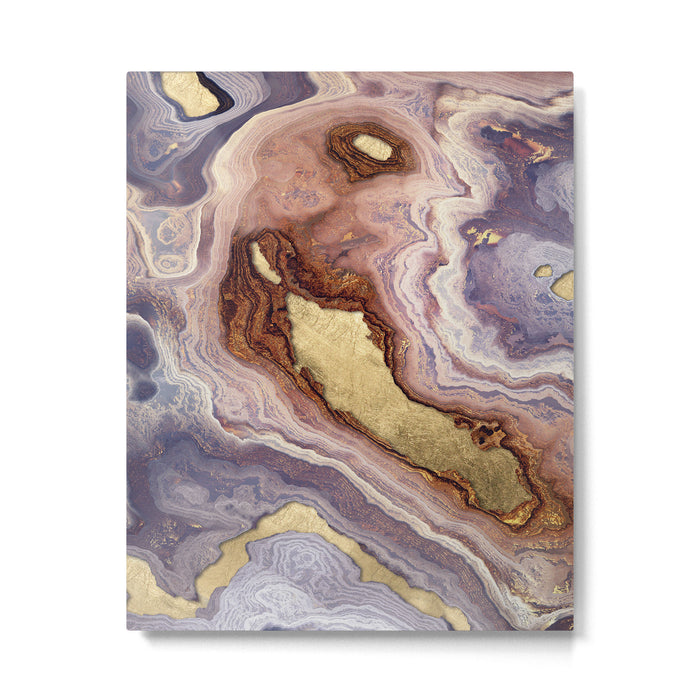 Mauve Agate Metal Print Gallery Image 1