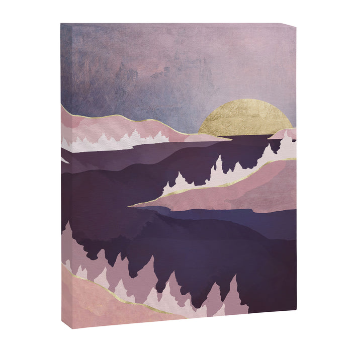 Mauve Lake Canvas Print Gallery Image 1