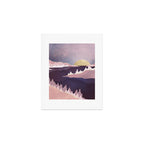 Mauve Lake Art Print Gallery Image 1