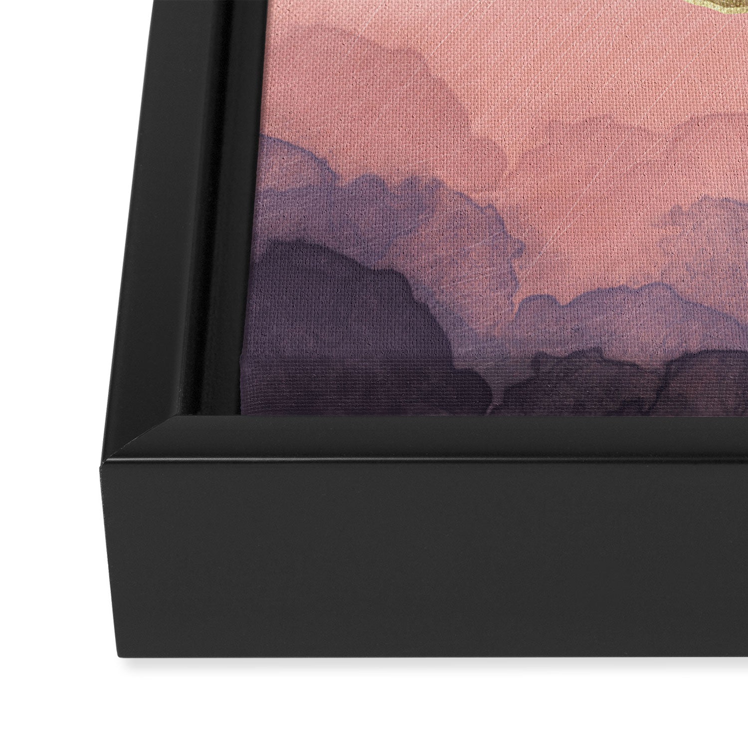 Mauve Mist Framed Canvas Print Gallery Image 3