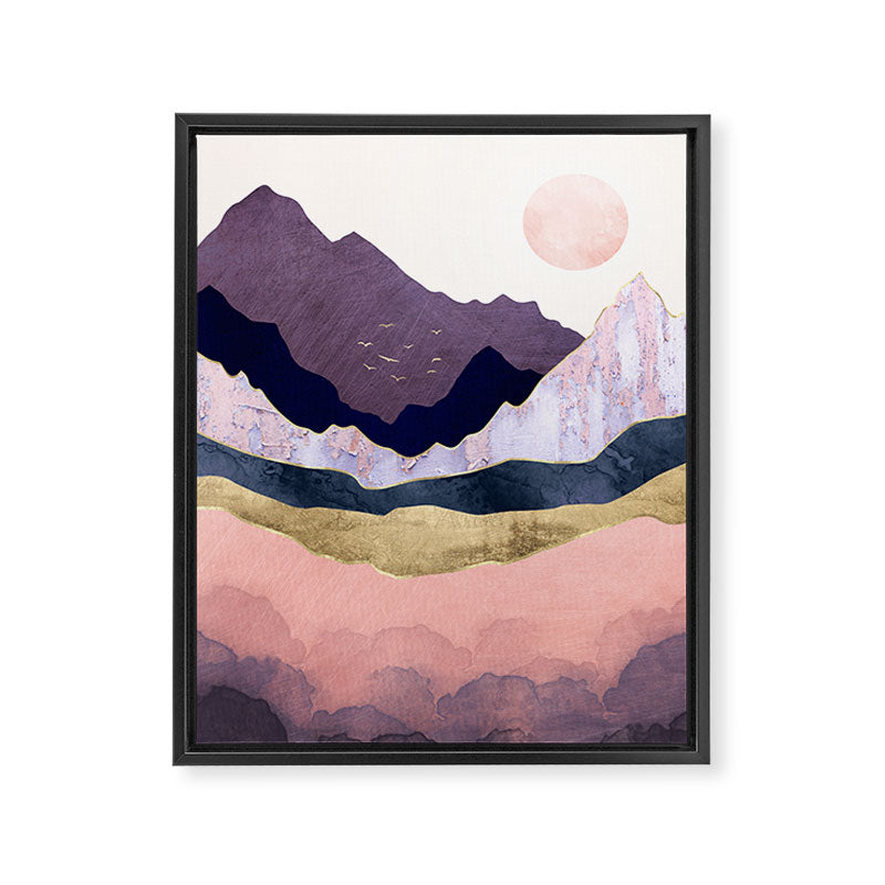 Mauve Mist Framed Canvas Print Gallery Image 8